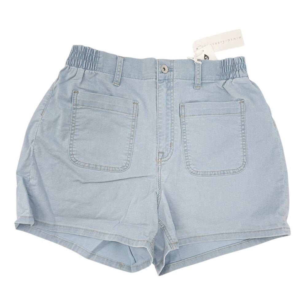 SANCTUARY Shorts Size 31 NEW Sunny Flashback Short Light Denim Blue Chambray - Picture 3 of 5